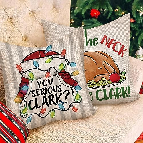 Juego De 4 Fundas De Almohada Navideñas 50 X 50 Cm