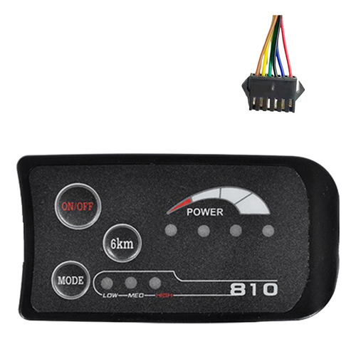 Medidor De Pantalla Led Sm 6pin S810 Para Bicicleta Eléctric