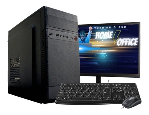 Imagem 1 de 1 de Computador Pc Corei3 4gb Ssd 120 Monitor 18.5 Mouse Teclado