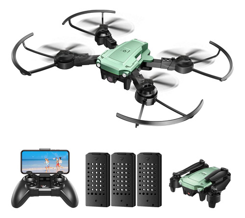 Attop Mini Dron Con Cmara 1080p, Control De Gestos De Voz Fp