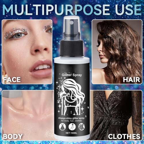 Spray De Brillo Corporal Spray De Brillo Para Cabello Y