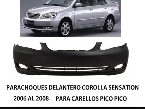 Parachoques Delantero Toyota Corolla 2006 07 2008 Pico Pico