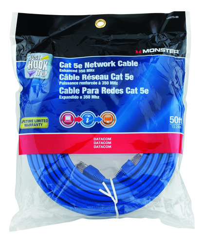 Cable De Red 5e Azul 50