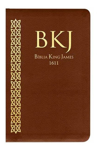 Biblia Slim King James Fiel 1611 Ultra Fina Capa Pu Marrom