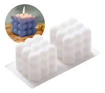 Comprar Molde De Silicona Cubo De Corazones X 2 Para Velas - Jabones