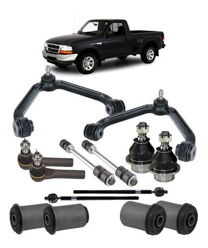 Kit Pivô Ranger 2000 Terminal Bandeja Bucha Axial Bieleta