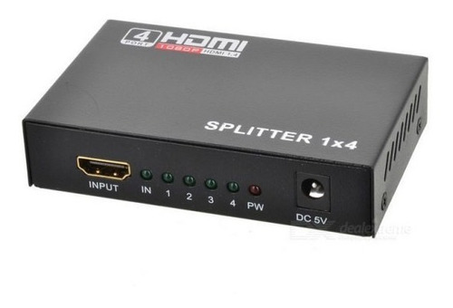 Splitter Hdmi 1x4 Activo 1.4 Full-hd 1080p Soporta 3d