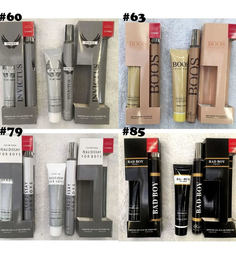 Imagen 3 de 5 de Docenas Combo Perfumes 35ml Y Crema 40ml Caballeros Damas