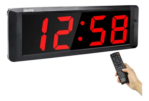 comprar Jhering 4 Reloj De Pared Led Digital, Reloj De Pared De Gran