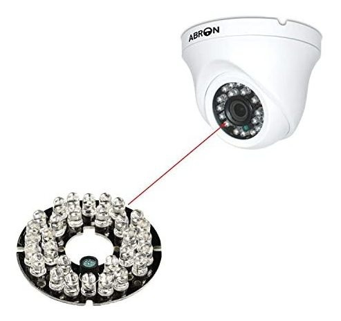 5 Unidad Od 2.1 30 Led Ir Infrarrojo Foco Placa Redonda