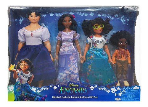 Muñecas Disney Encanto Mirabel, Isabela, Luisa Y Antonio Set