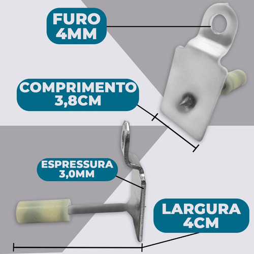 Pinos Cadeirinha/clips Para Pistola Finca Pino 50 Unidades