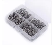 Comprar Broches Doble Plateados Doble Aro 9.5 Mm 100 Unids