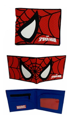 Billetera De Goma Marvel Spiderman Cara