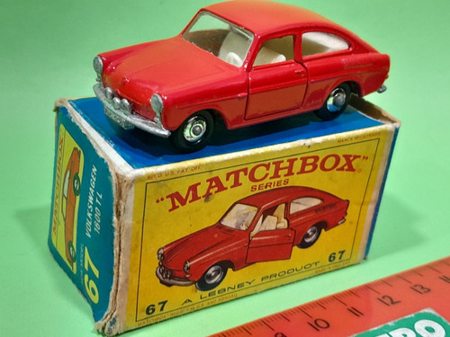 Matchbox England 67 Volkswagen 1600 Tl Con Caja Orig De 1967