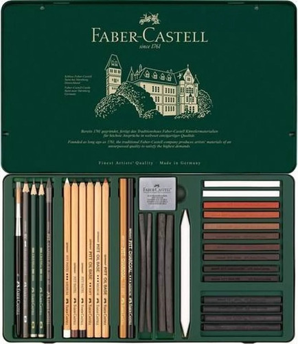 Lapiz Pitt Monochrome Faber Castell Set 33 Piezas