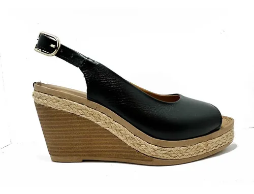 Sandalias hotsell anabela alta