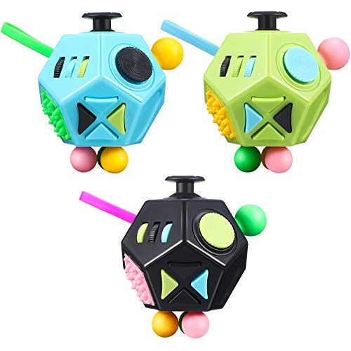 3 Piezas 12 Lados Fidget Toy Cube Dodecagon Fidget Cube...