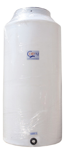 Tinaco para agua Dipaj 1000 l ER tricapa vertical polietileno 1000L blanco traslúcido de 190 cm x 85 cm