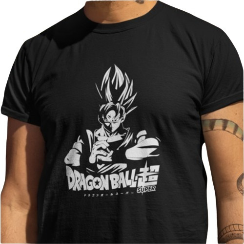 Remera Negra De Dragon Ball Super