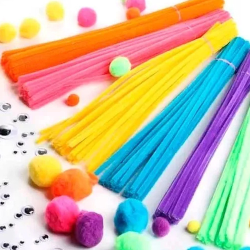 Limpiapipas, 200 Unidades Y 20 Colores Surtidos De 12 Pulgad