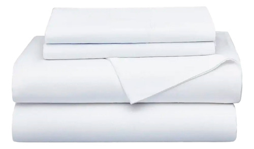 Sabana 100% Algodón, 200 Hilos King Size, 4 Piezas. Percale