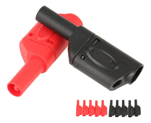Enchufe Tipo Banana, 10 Unidades, 4 Mm, Rojo Y Negro, Totalm