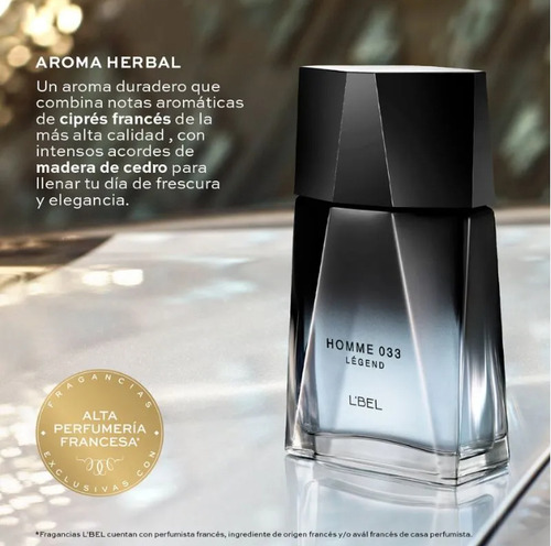 Perfume Homme 033 Legend Para Hombre Lbel 100ml