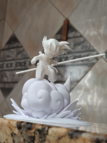 Impressão 3d Goku Kid Na Nuvem Voadora
