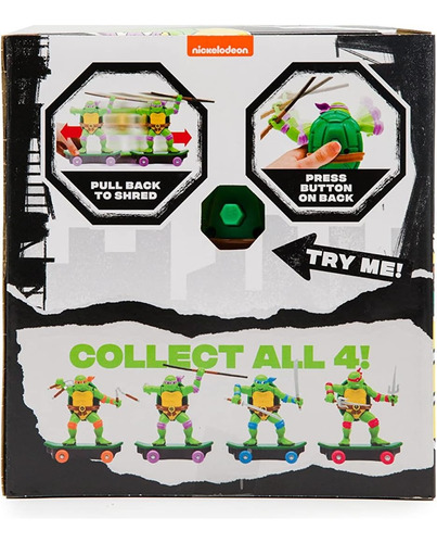 Muñeco Tortugas Ninja En Skate Figura Leonardo Orig. 71047