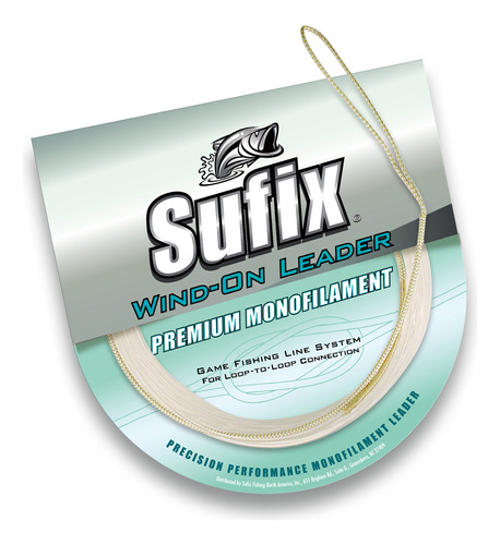 Sufix Wind-on Monofilamento Leader Linea Pesca-33-feet