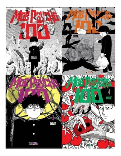 Manga, Mob Psycho 100 Pack Vol. 1/2/3/4 / Ivrea