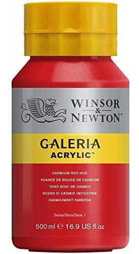 Acrilico Galeria Winsor & Newton Rojo De Cadmio 500ml