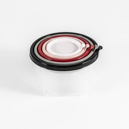 Conjunto De Potes Plasútil Conect Redondo 5 Unidades