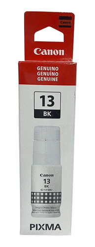 Botella Tinta Canon 13 Negro Gi-13 Bk 4695c001 Original