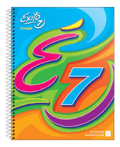 Cuaderno Tapa Dura Espiral E7 60 Hojas Cuadriculado