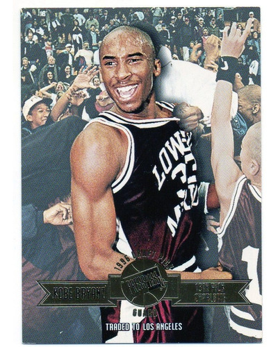 1996 Press Pass Gold Foil Kobe Bryant Rookie Lakers