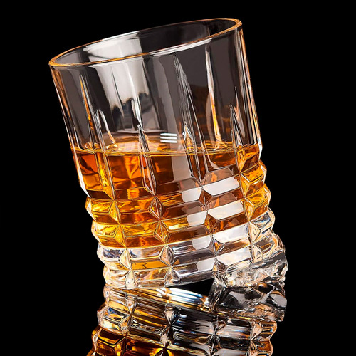 Set De 6 Vasos Para Whisky, Vidrio De Alta Calidad, 310ml