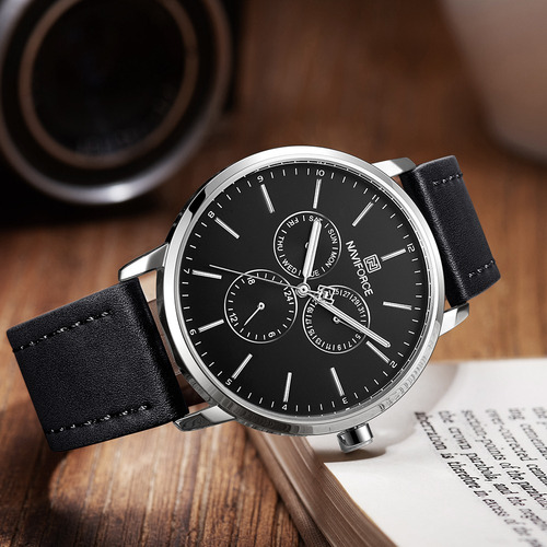 Naviforce Nf3001 Homens Assista Marca Esporte De Quartzo