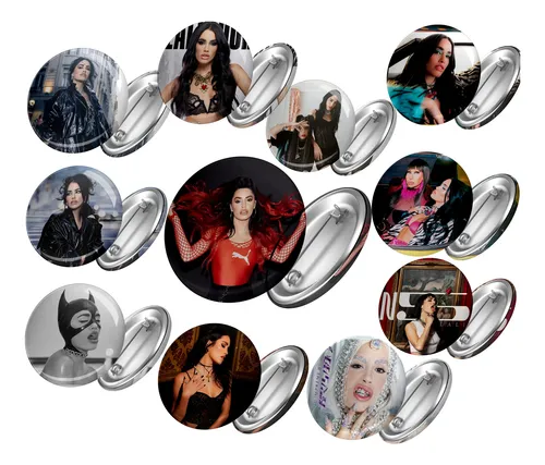 Pins Prendedores 55 Mm Lali Esposito Mp3 X 15 Unidades