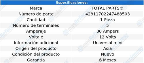 Relevador Volts 5 Term Ram 2500 V10 8.0l 94 Al 02