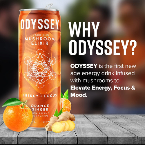 Beba Odyssey Elixir Con Hongos Espumosos, Naranja Y Jengibre