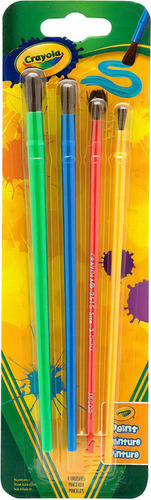 Pinceles Escolares Acuarela Escolar Crayola 4 Piezas