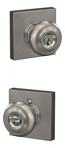 Schlage F51a Geo 619 Col Georgian Pierna Con Collins Trim