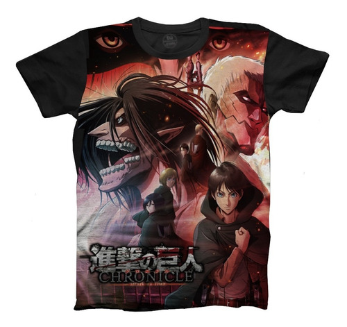 Camiseta Anime Ataque de los Titanes Shingeki no Kyojin Niños  Adultos 