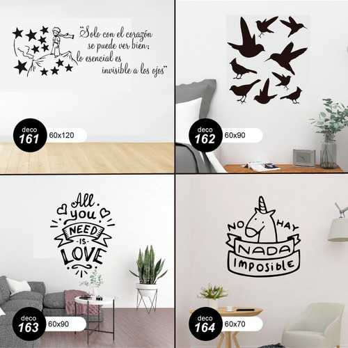Vinilos Decorativos De Pared - Modelos Varios
