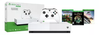 Microsoft Xbox One S 1TB All-Digital Edition: Minecraft/Sea of Thieves/Forza Horizon 3 color blanco