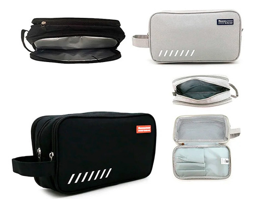Organizador Neceser De Viaje Bolsillo Impermeable Discovery Color Gris