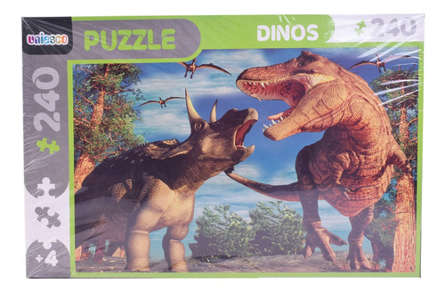 Puzzle Rompecabezas Dinos 240 Piezas Uniesco