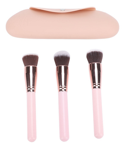 Estuche De Silicona Para Brochas De Maquillaje, Juego De 3 B